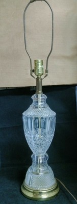 vintage lead crystal table lamps